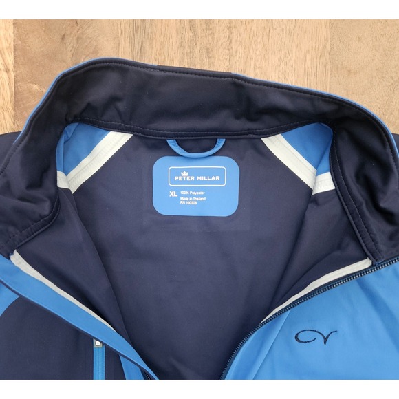 Peter Millar Crown Sport Active Vest Mens XL Blue Performance Golf Sports - Picture 5 of 8